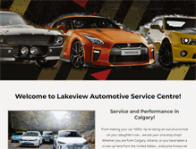 Tablet Screenshot of lakeviewautomotive.ca